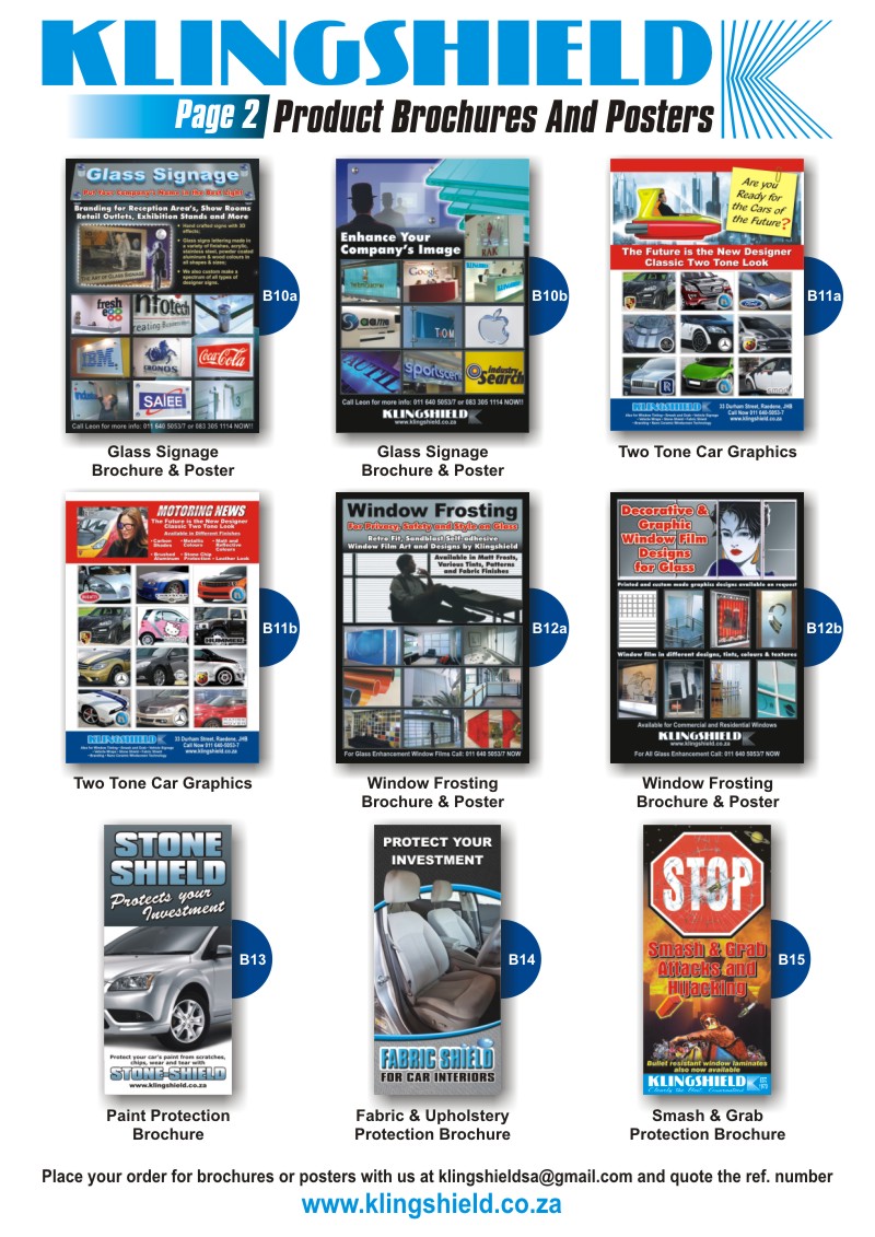 Product Brochures and Posters 2